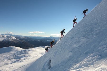 FJELLETS RASKESTE: Me er blant dei fremste i landet på å bevege oss effektivt i fjellet med ski på beina. Denne vinteren skal me verte endå betre, skriv Malene Blikken Haukøy. 