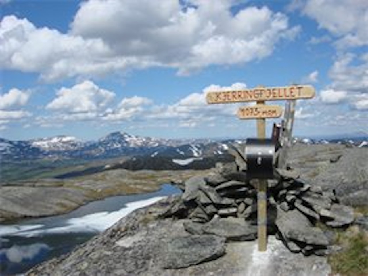 Kjerringfjellet er en av toppene du må oppom under Meråker Mountain Challenge. 