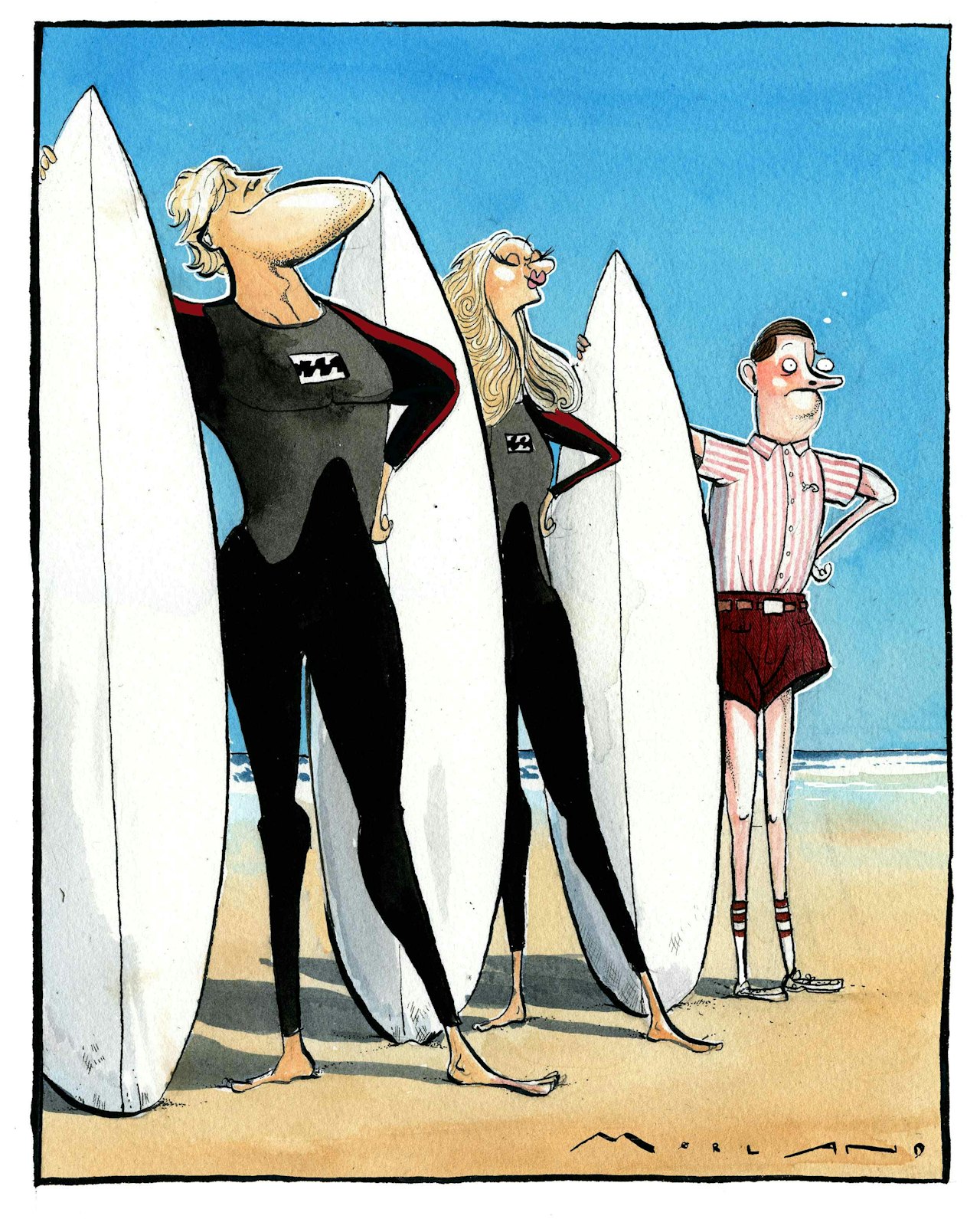 PASSER INN: Hvor mange kjenner seg igjen i Eivind Eidslotts ønske om å se proff ut? Illustrasjon: Morten Mørland   kle deg ut