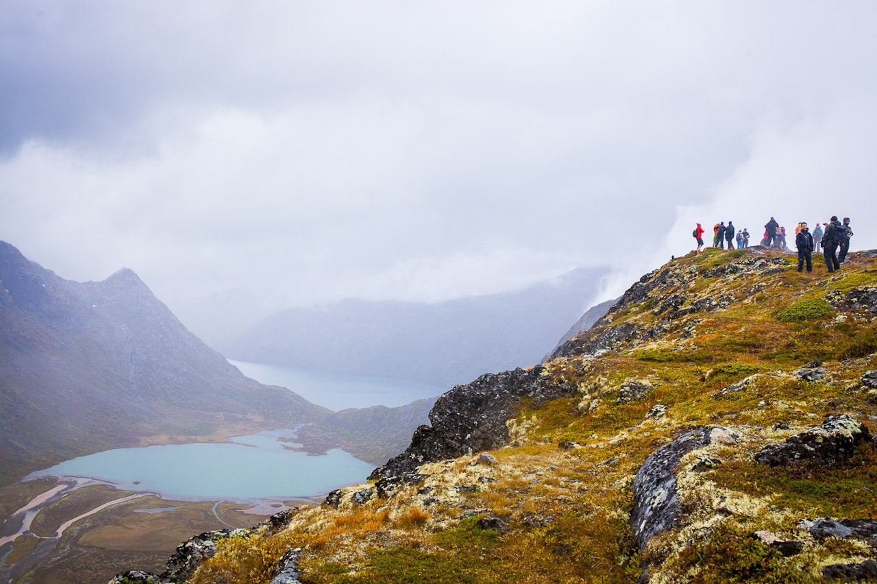 Fra lørdagens tur på Knutshøe. Foto: Marte Stensland Jørgensen  Fra lørdagens tur på Knutshøe. Foto: Marte Stensland Jørgensen