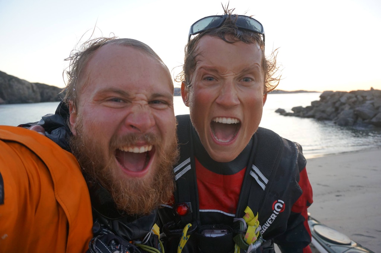Sånn ser man ut etter å ha padlet 3250 km i havkajakk. Foto: Eilif Rosnæs Sånn ser man ut etter å ha padlet 3250 km i havkajakk. Foto: Eilif Rosnæs