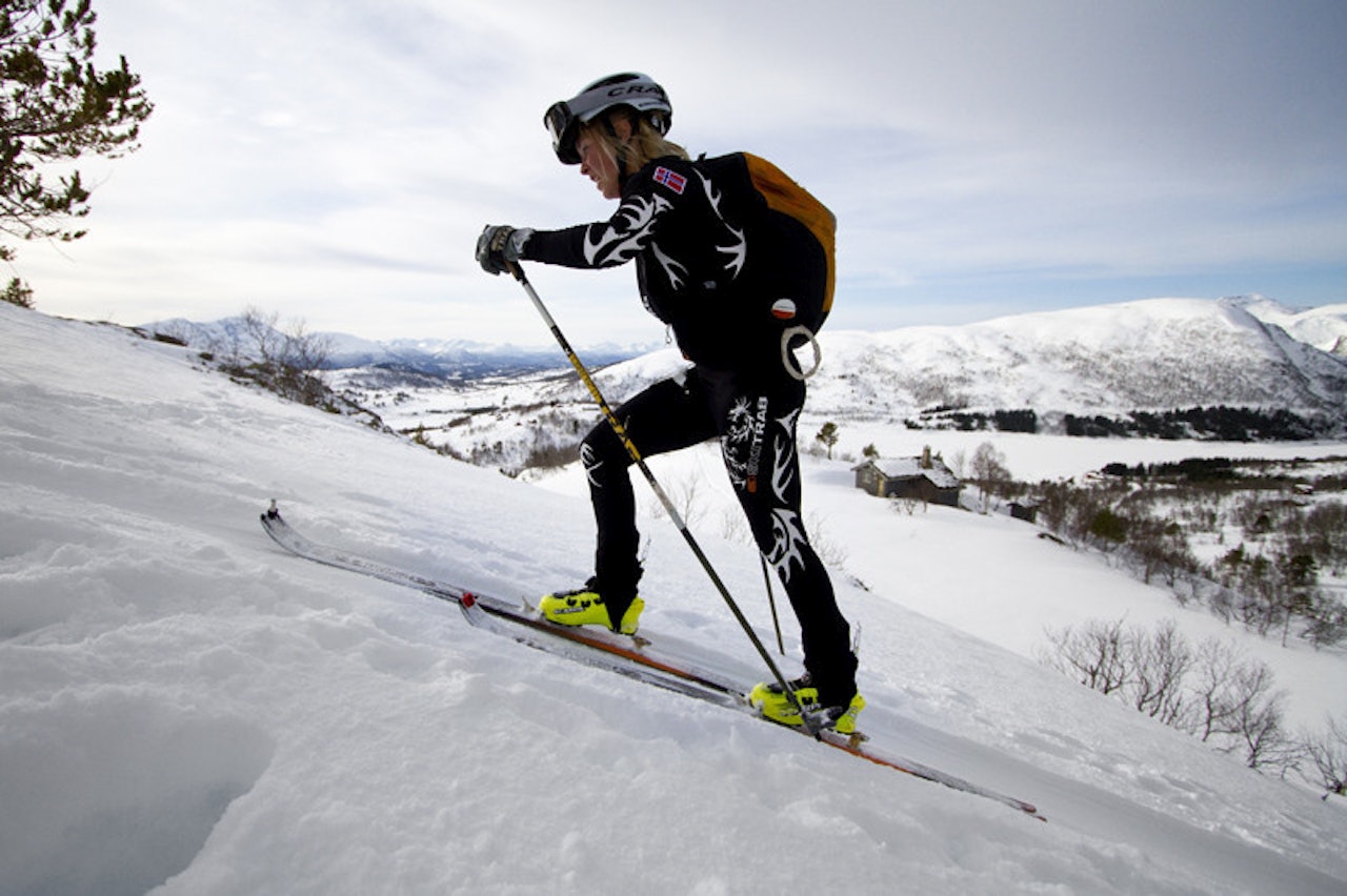 PÅ LAGET: Malene Haukøy fra Høyang IL er med på Norges første skikkelige landslag i randonee. Foto: Daniel Kvalvik PÅ LAGET: Malene Haukøy fra Høyang IL er med på Norges første skikkelige landslag i randonee. Foto: Daniel Kvalvik