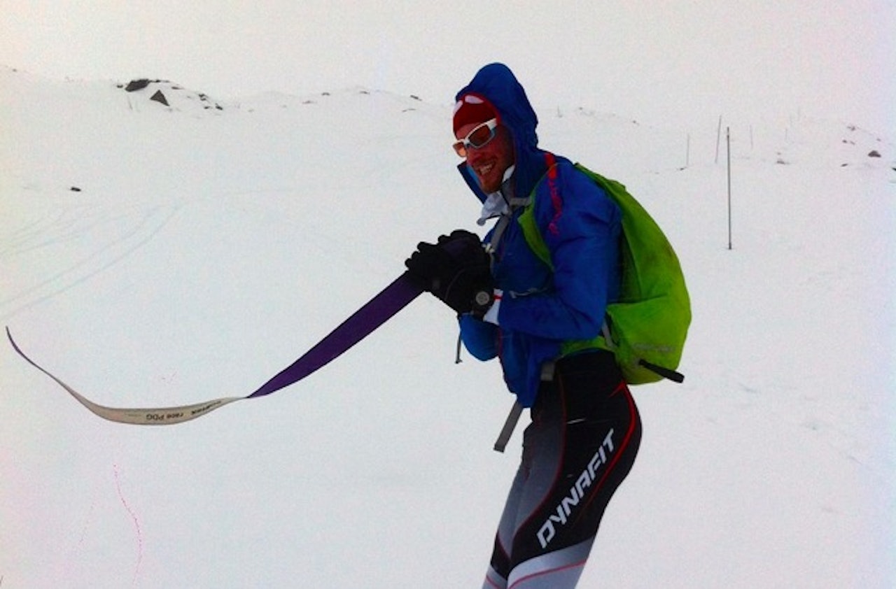 Håkon Klerud Johannessen i vinden. Foto: Olav Tronvoll Håkon Klerud Johannessen i vinden. Foto: Olav Tronvoll