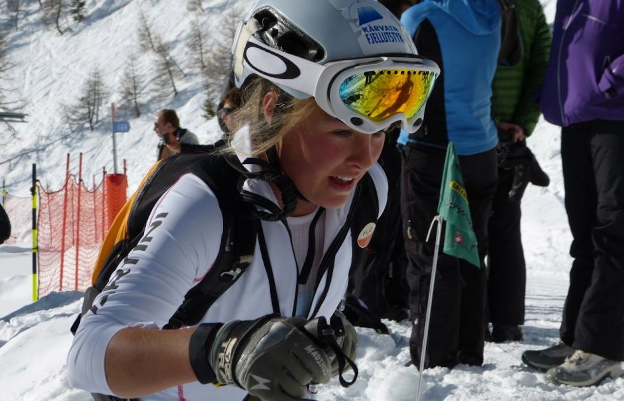 Malene Haukøy vant i verdenscupen i Sveits. Foto: Skiforbundet