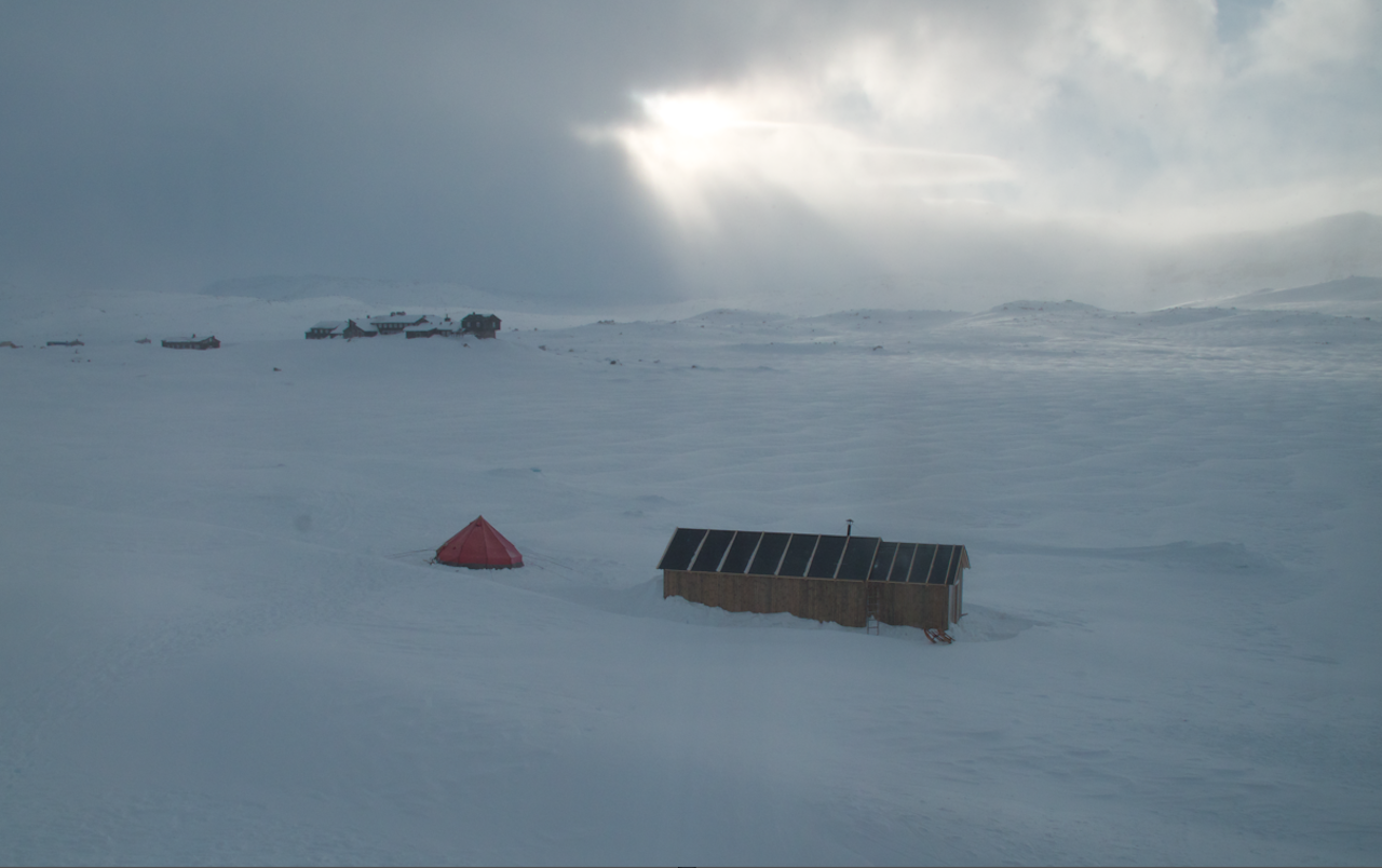 Framheim: Et lite stykke Sydpolen på Finse. Foto: Harald Kippenes