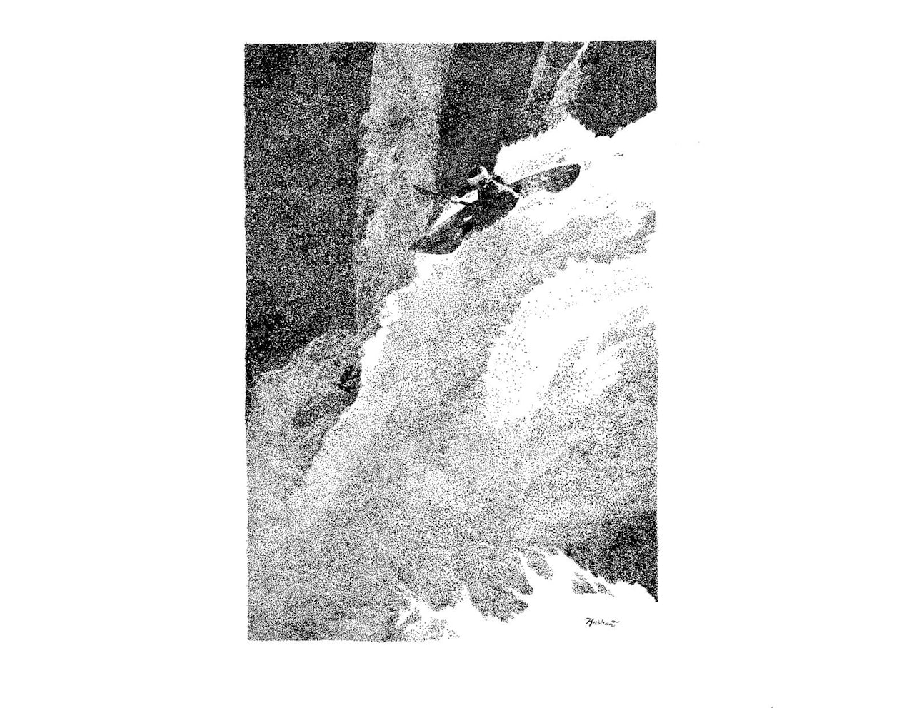 VANNKRAFT: Intim fortrolighet med naturen er et absolutt krav til den som driver brattlandskunst i elver, skriver Nils Faarlund. Illustrasjon: Kristian Tiller Torsvik  VANNKRAFT: Intim fortrolighet med naturen er et absolutt krav til den som driver brattlandskunst i elver, skriver Nils Faarlund. Illustrasjon: Kristian Tiller Torsvik