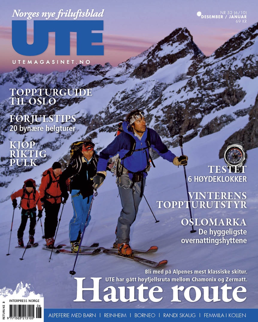 I UTE nr 52 kunne du lese om Haute route. å får du foredraget servert på sølvfat! lores_52