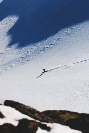 På vei ned fra Keipen. Foto: Matti Bernitz