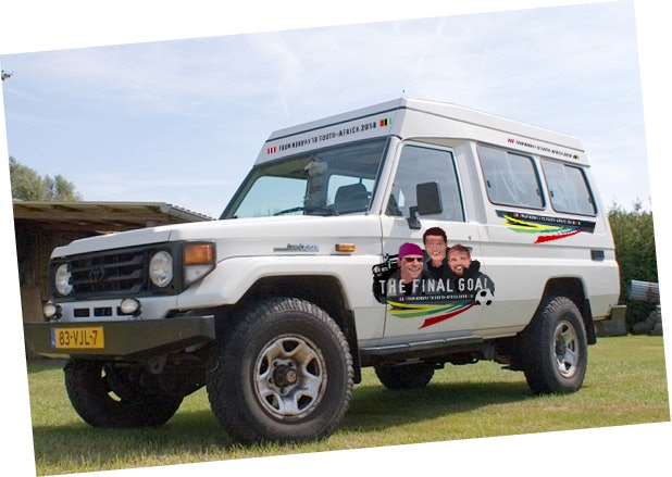 Bilen som skal nå Sør-Afrika. Bilen som skal nå Sør-Afrika.