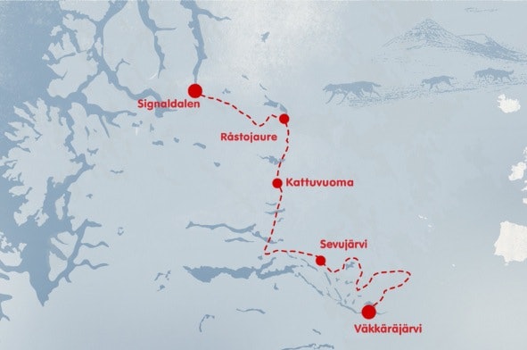 Her er ruta, med start i Signaldalen. 