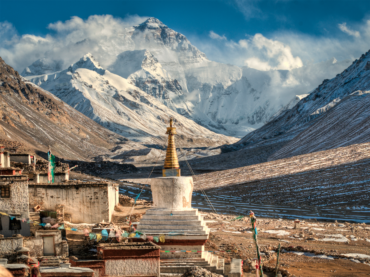 8848 meter høye Mt. Everest er verdens høyeste fjell, og dit skal fem deltagere bli med Hvitserk i vår. Foto: Hvitserk