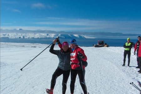 ORKUGANGAN: Da Birken ble avlyst, seilte Orkugangan opp som et fint alternativ for Ingunn Fjørtoft og Lisbeth Weltha  orkugangan på island