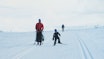 SKØYTE PÅ SKI: Skiglede mellom sporene. Foto: Gunhild Aaslie Soldal skøyting på ski med barn langrenn