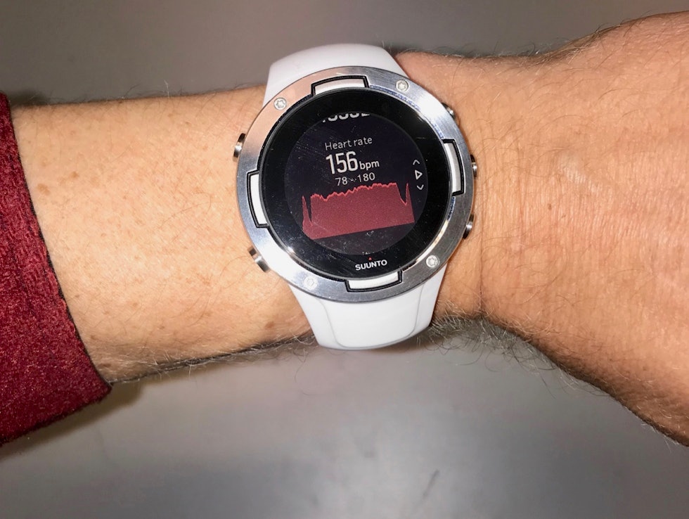 GRAFER: Suunto 5 kan vise deg pulsgrafer både etter og underveis på en treningsøkt. GRAFER: Suunto 5 kan vise deg pulsgrafer både etter og underveis på en treningsøkt.