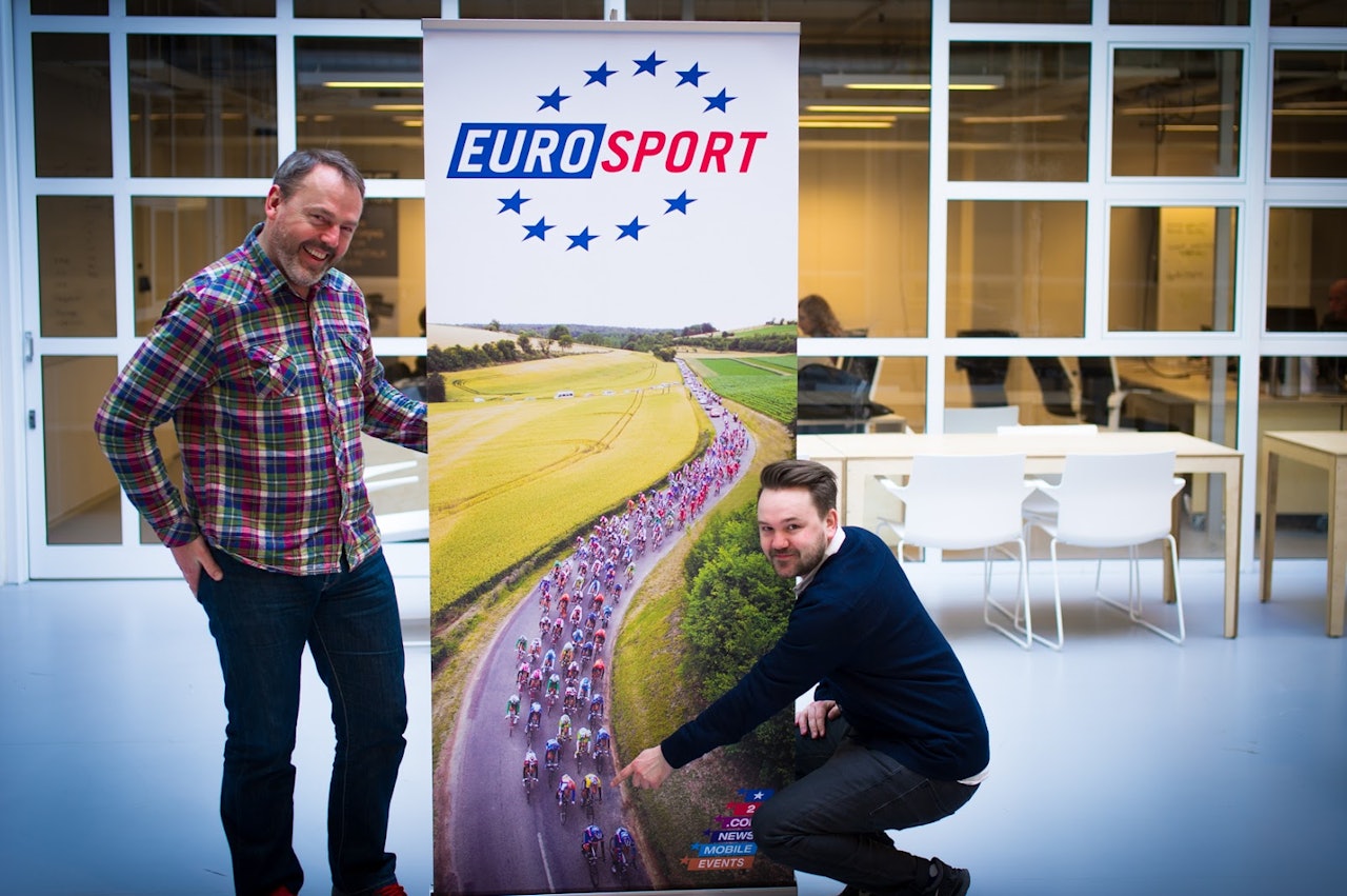 KLARE: Rolf Kåre Valderhaug (t.v) og Glen Bisset Eriksen er klare for å servere leserne internasjonal sykling. KLARE: Rolf Kåre Valderhaug (t.v) og Glen Bisset Eriksen er klare for å servere leserne internasjonal sykling.