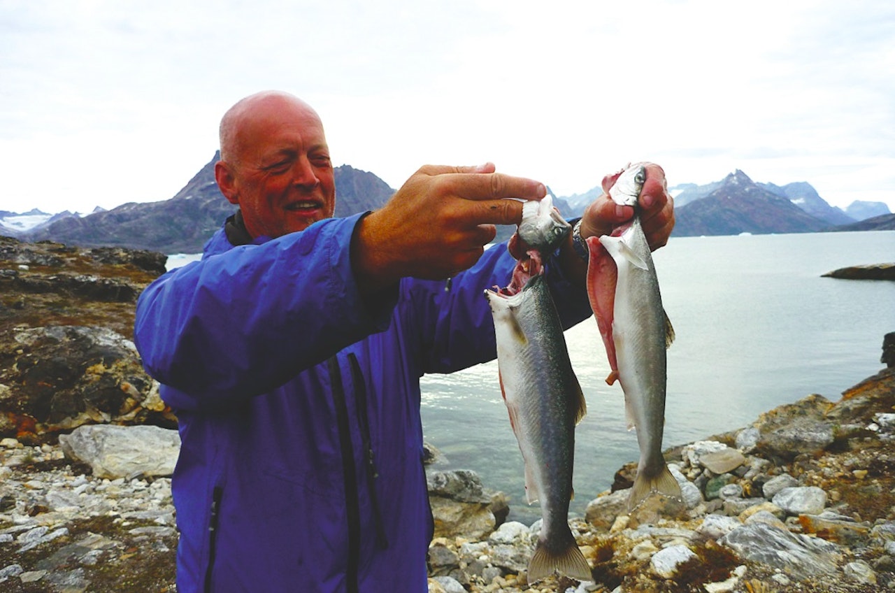 FANGST: Enten kan du spise med det samme, eller ta den med heim. Foto: Sigrid Henjum fisk turmat