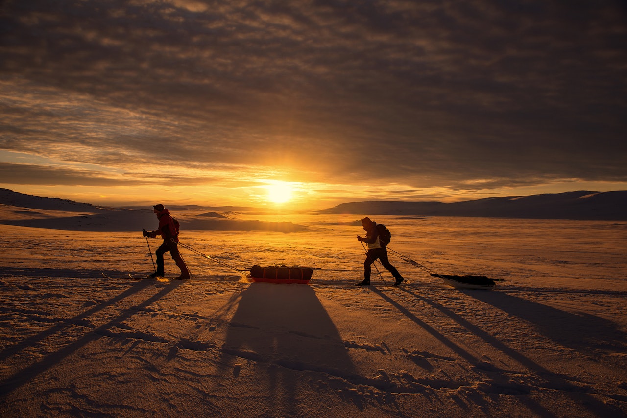 EXPEDITION AMUNDSEN: Ekspedisjonsløpet går over Hardangervidda, fra Haukeliseter til Maurset i Eidfjord. Foto: Kai-Otto Melau EXPEDITION AMUNDSEN: Ekspedisjonsløpet går over Hardangervidda, fra Haukeliseter til Maurset i Eidfjord. Foto: Kai-Otto Melau