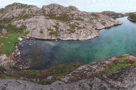 DRØMMELEIR: Sydøst på Eigerøya finner du denne perlen av en leirplass. Alle foto: Lars Verket padling, dalane, rogaland