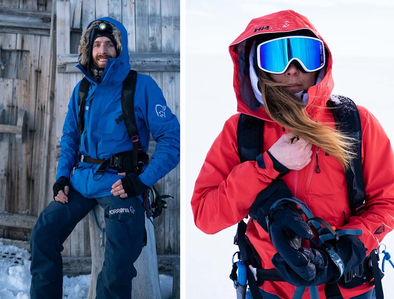 VINTEREKSPEDISJON: Vincent Colliard og Caroline Côte gjennomførte sin første vinterekspedisjon i Arktis, ved å krysse Spitsbergen fra nord til sør. Kryssing av spitsbergen vinter