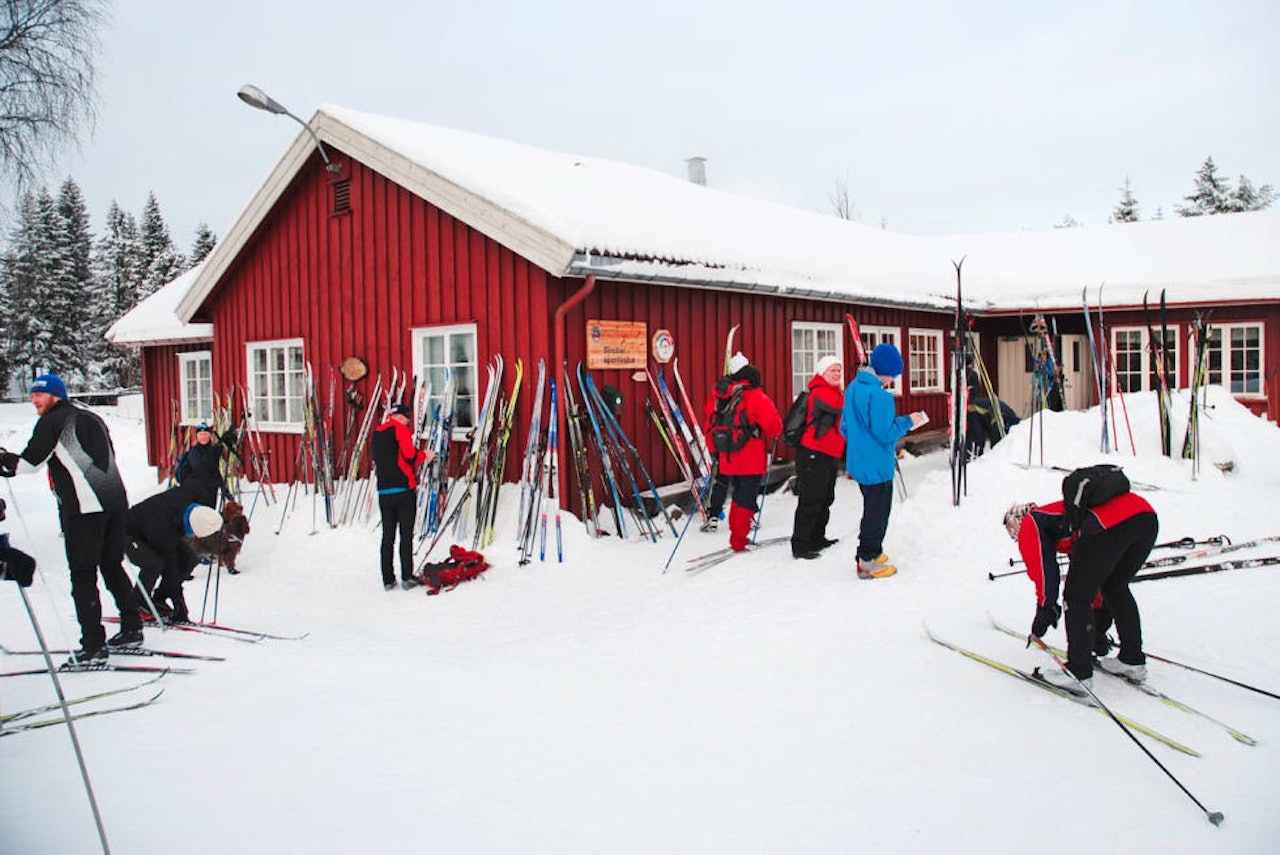 TAPER: Skiforeningen taper millioner på Gresvig-konkursen. Her fra Sinober. Foto: Bjørn Revil   Skiløpere i Marka.
