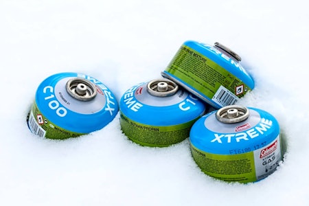 COLEMAN XTREME GAS: Sikrer den topp ytelse ned til 27 kuldegrader? Foto: Randulf Valle  gasbeholder coleman randulf valle