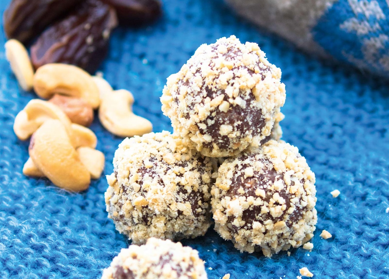 Energi: Fine å sjå på, smakar godt og gir deg siste giret opp bakken.  energikuler