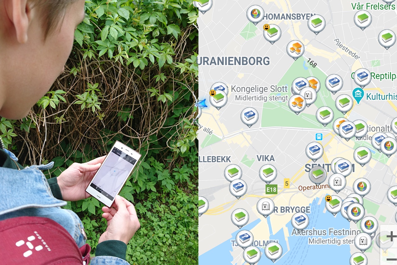 Guide geocaching Norge oslo kompass utemagasinet caching happy caching
