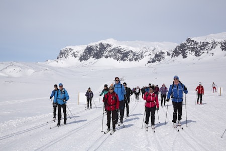 SOSIAL SKITUR: Skarverennet arrangeres årlig fra Ustaoset til Geilo, men får en litt annen trasé i 2021, med start og mål på Geilo. Foto: Skarverennet turrenn-oversikten 2021