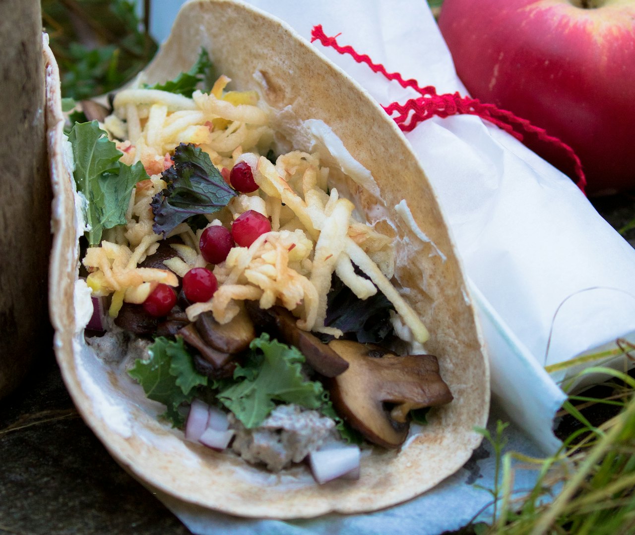 TIDENES MATPAKKE: Gryte i tortilla er like godt som det er genialt enkelt på tur! Foto: Sigrid Henjum tortilla turmat sigrid henjum