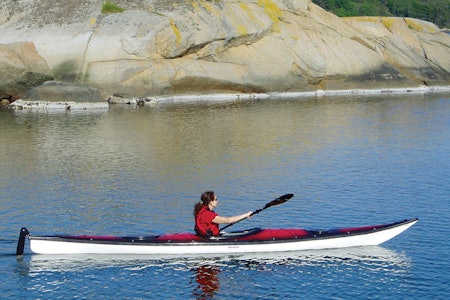 Auesøya og Reddalskanalen er perfekte padlemål enten du padler fra Grimstad eller fra Lillesand. Foto: Jon L. Sørensen Auesøya Reddalskanalen Sørlandet turguide padling
