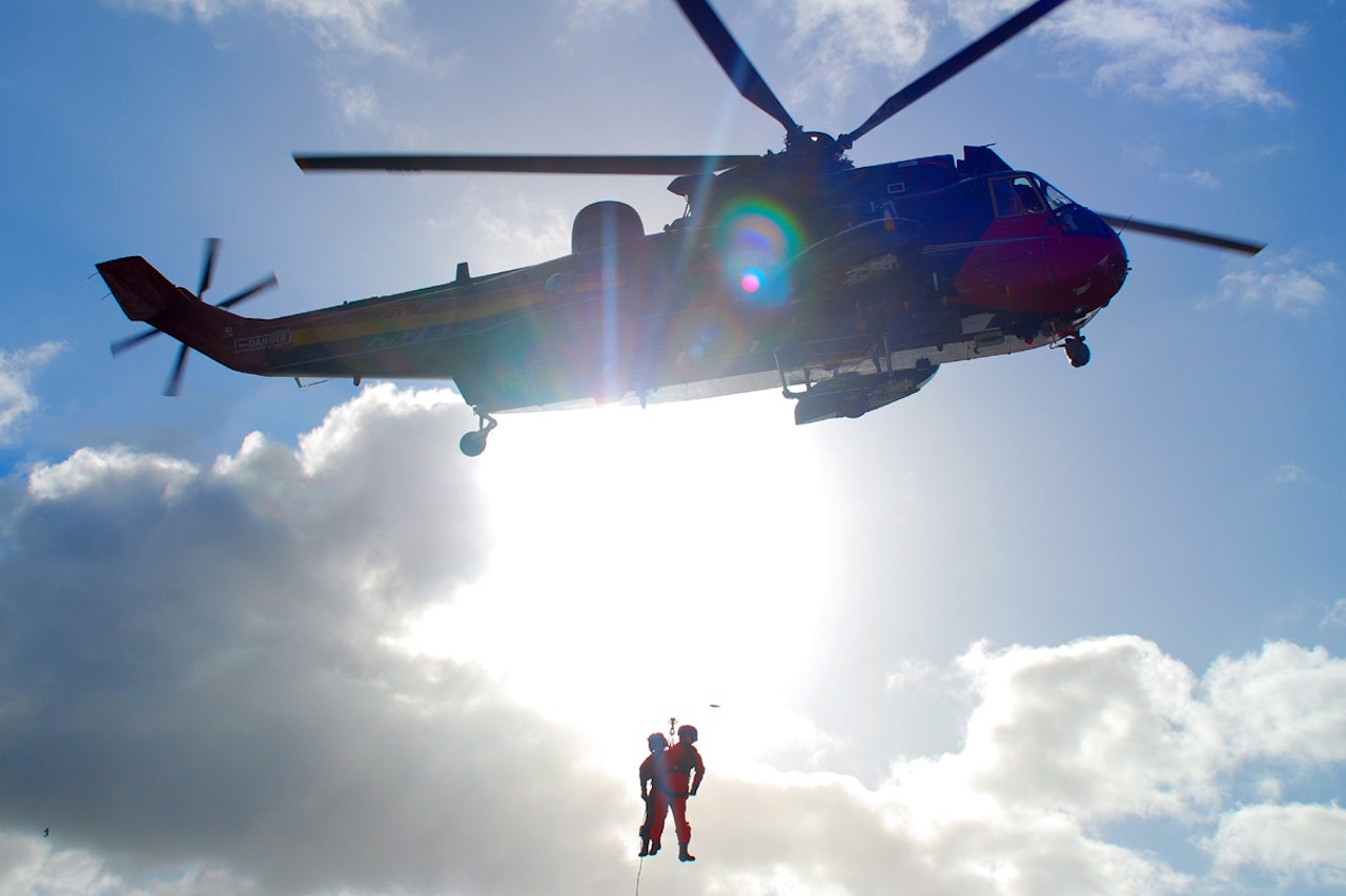 Seaking og frivillige letemannskaper ble kalt ut, men måtte snu. Illustrasjonsfoto: Wikimedia Commons Seaking utemagasinet redningsaksjon