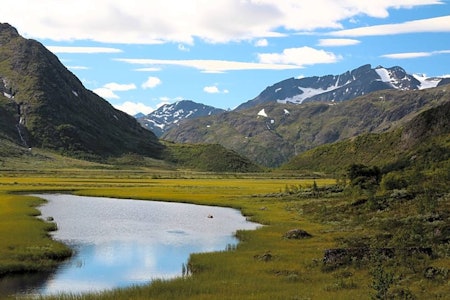 Surtningssue (2268 moh.) sett fra Leirungsdalen. Foto: Frank Ivar Hansen Fjelltur Surtningssue Leirungsdalen Jotunheimen
