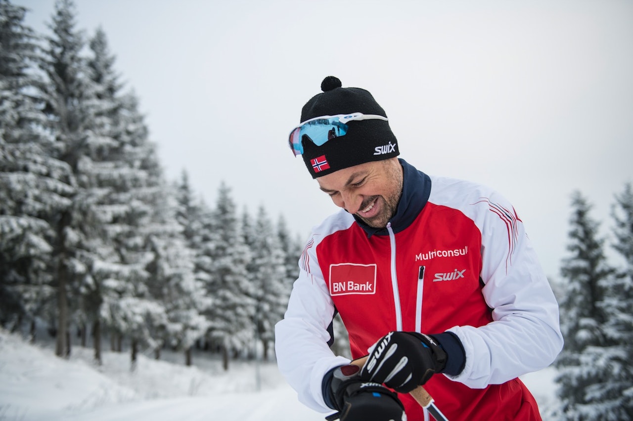 FØLELSEN AV FRAMDRIFT: Nils-Ingar Aadne trives godt i langrennsbobla. Foto: Vegard Breie nils ingar aadne supermosjonist langrenn
