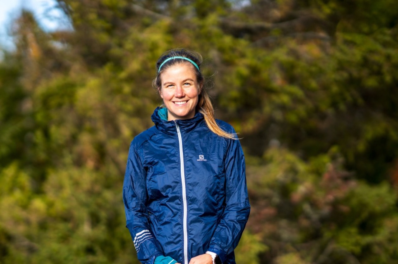 INDRE DRIV: Emelie Forsberg om kunsten å holde det oppe. Foto: Mats Andersen emelie forsberg, salomon, sky running