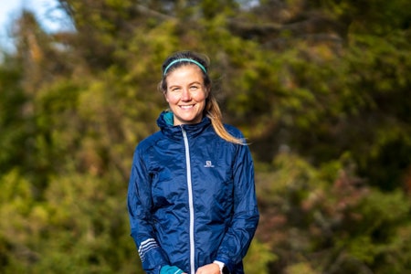INDRE DRIV: Emelie Forsberg om kunsten å holde det oppe. Foto: Mats Andersen emelie forsberg, salomon, sky running