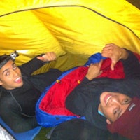 Yeison og Melvins første natt i telt. Foto: Tonje Slettemo 