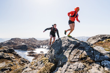 LØPETUR: Malene Haukøy og Tommy Haga på vei til Bynuten i Sandnes.   løpetur i sandnes
