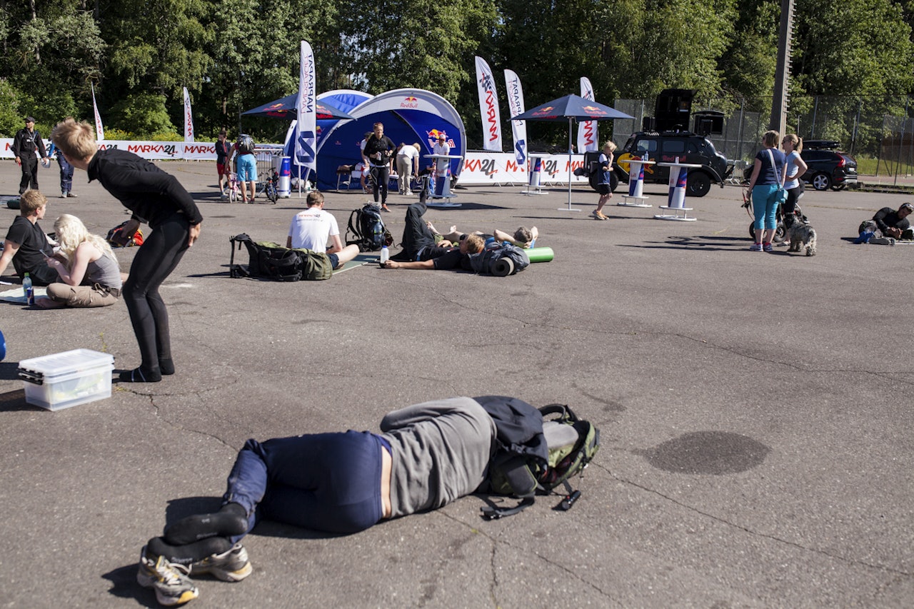 Rundt Sognsvann søndag 14. juni var det ikke vanskelig å peke ut hvem som hadde vært med på Marka24 og ikke. Foto: Marte Stensland Jørgensen Rundt Sognsvann søndag 14. juni var det ikke vanskelig å peke ut hvem som hadde vært med på Marka24 og ikke. Foto: Marte Stensland Jørgensen