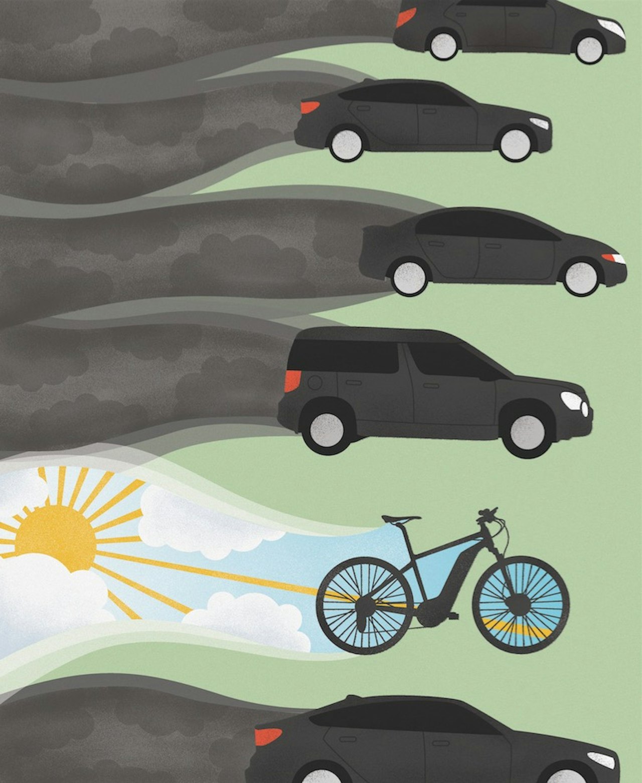 OM DU KAN VELGE: Du kan være med på å påvirke med de fleste valg du gjør. Også på de kortere turene i nærområdet. Illustrasjon: Anne Vollaug OM DU KAN VELGE: Du kan være med på å påvirke med de fleste valg du gjør. Også på de kortere turene i nærområdet. Illustrasjon: Anne Vollaug