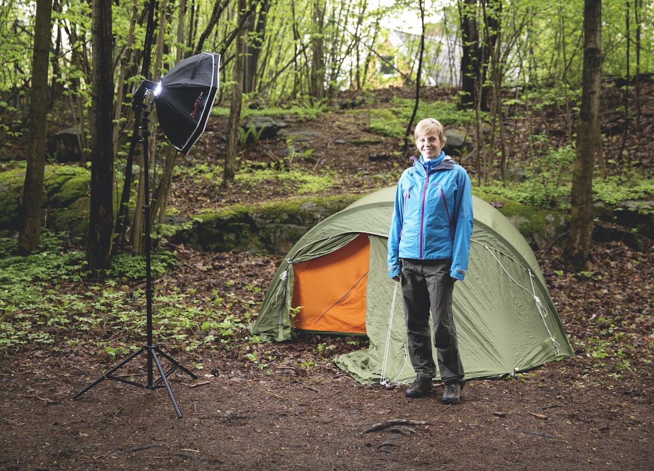 KVALITET: Helsport Rundhø var et populært telt. Det ble lansert på tampen av 1970-tallet og er fremdeles å se i bruk. Foto: Line Hårklau helsport rundhø telt