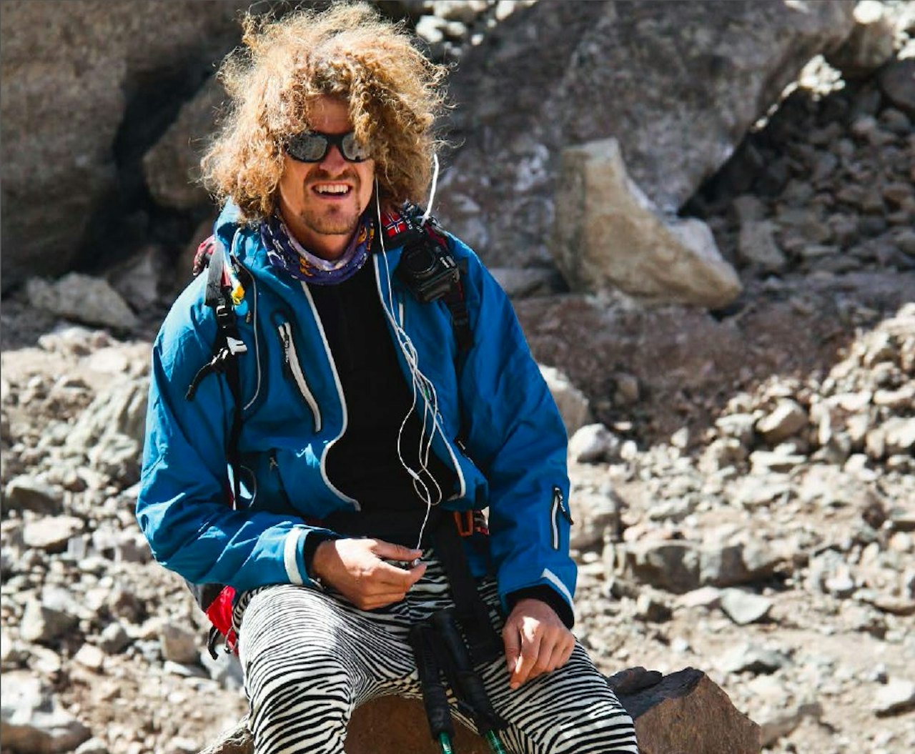 Det er kontrastene som trigger turlysten hos Aleksander Gamme. Her som guide og stilikon for ny fjellmote på Aconcagua. Foto: Atle Granheim Det er kontrastene som trigger turlysten hos Aleksander Gamme. Her som guide og stilikon for ny fjellmote på Aconcagua. Foto: Atle Granheim