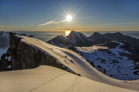 SKIFOTO-MAGI: På dette bildet er Audun Rikardsen for en gangs skyld foran kameraet. Foto: Audun Rikardsen  storstolpan tromsø audun rikardsen