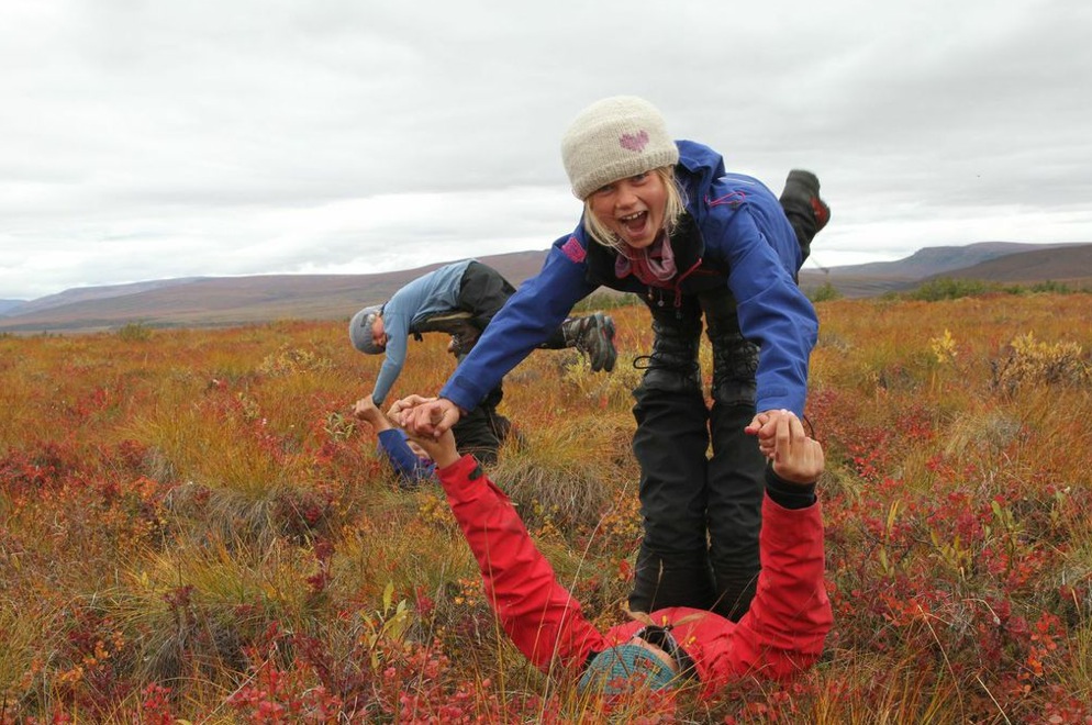 BARNE-TV: Over en million seere fikk meg seg Villmarksbarna i fjor. I kveld klokka 18.20 starter andre sesong på NRK Super. Foto: Lars Krempig  