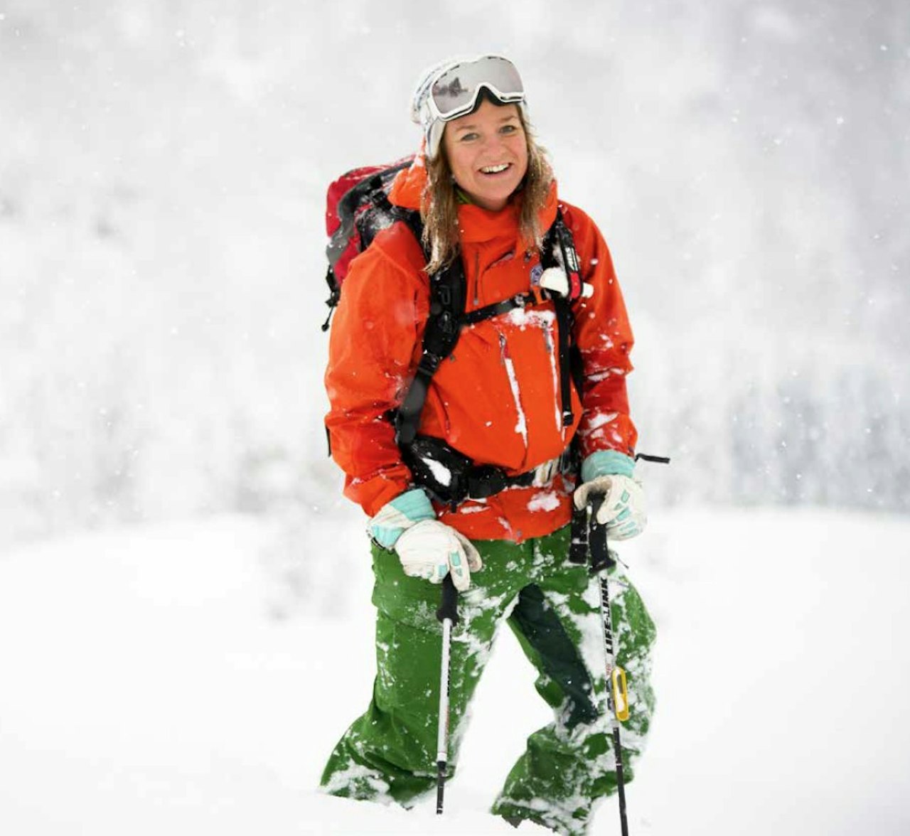 DRØMMEDAG: På jobb får Marit Svarstad Andresen brukt skiutstyret stadig vekk. Foto: Bård Basberg