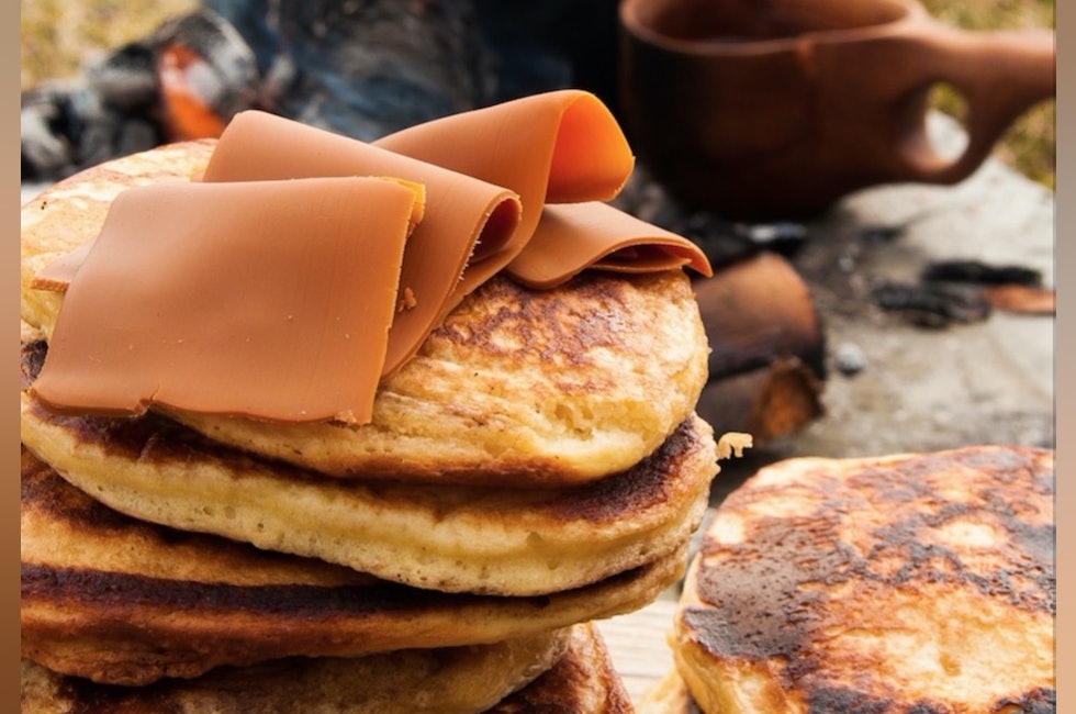 natronkake på bål, svele, lapper