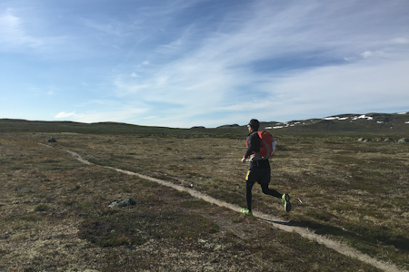 LØPETUR OVER VIDDA: Sondre Rønjom i fint driv. Foto: Bjørnar Eidsmo LØPETUR OVER VIDDA: Sondre Rønjom i fint driv. Foto: Bjørnar Eidsmo