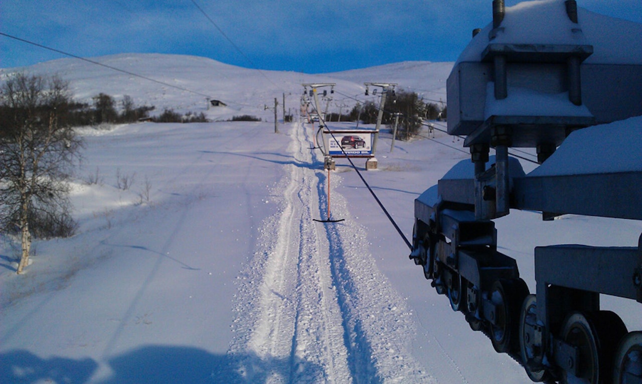 VANGSLIA: Dette bildet ble tatt i Oppdal i morges. VANGSLIA: Dette bildet ble tatt i Oppdal i morges.