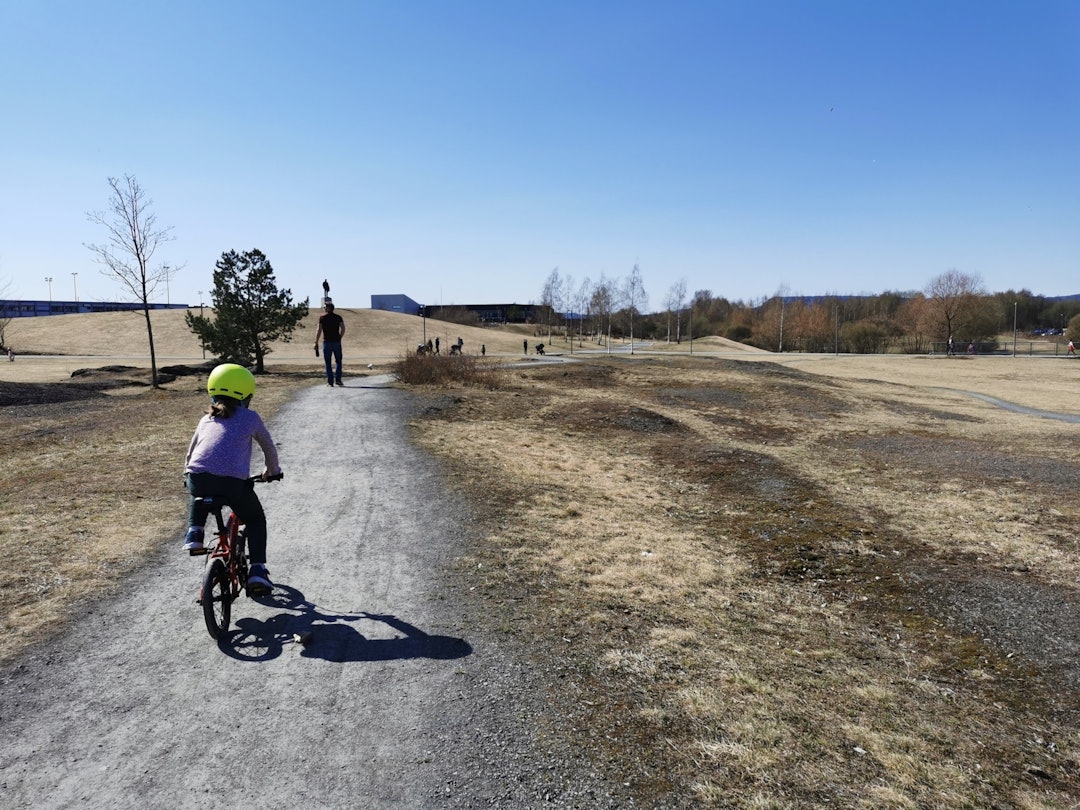 FORNEBULANDET: Her var det flyplass i gamle dager. Foto: Gunhild Aaslie Soldal fornebulandet-nansenparken-oslo
