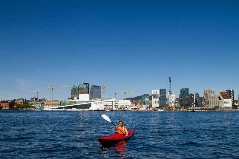 kajakk padling sørenga oslo