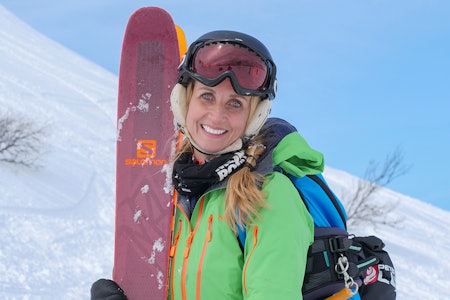 HOVDEN: Seksjonsoverlege for akuttmedisinsk seksjon ved Sørlandet Sykehus, Benedicte Sæbø Severinsen, under en skitur i Hovden skisenter på lørdag. Foto: Robbin Tiller Benedicte Sæbø Severinsen på Hovden
